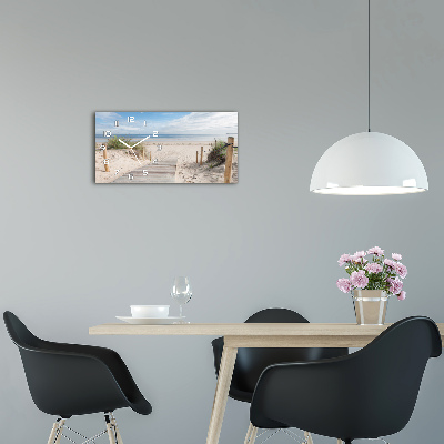 Horloge murale horizontale Plage