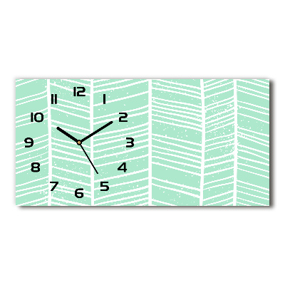 Horloge rectangulaire horizontale Motif à chevrons