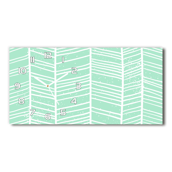 Horloge rectangulaire horizontale Motif à chevrons