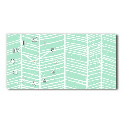 Horloge rectangulaire horizontale Motif à chevrons