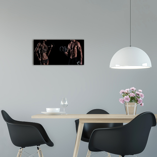 Horloge rectangulaire horizontale Structure musculaire