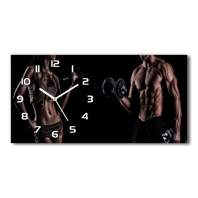Horloge rectangulaire horizontale Structure musculaire