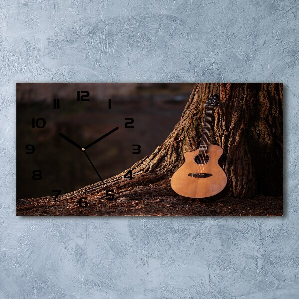 Horloge rectangulaire horizontale Guitare acoustique