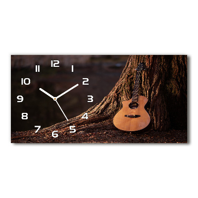 Horloge rectangulaire horizontale Guitare acoustique
