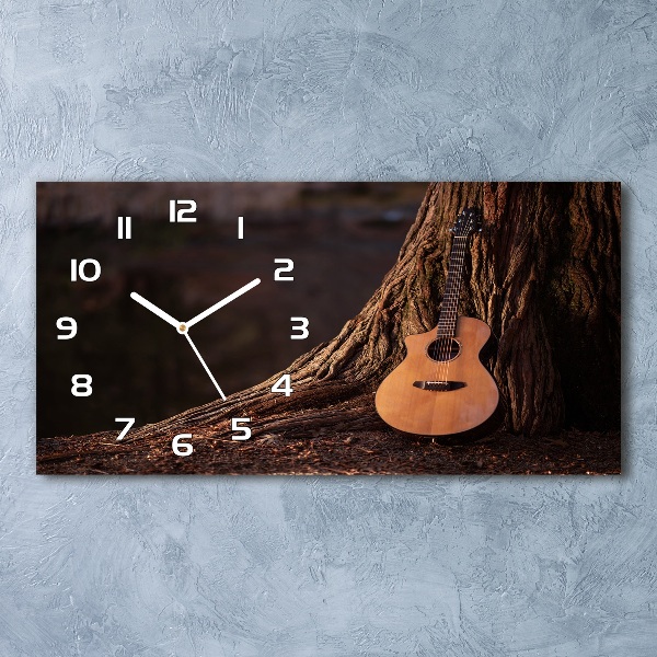 Horloge rectangulaire horizontale Guitare acoustique