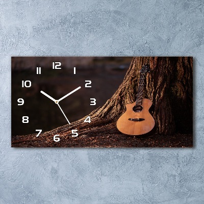 Horloge rectangulaire horizontale Guitare acoustique