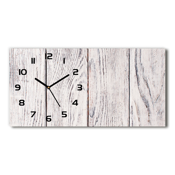 Horloge rectangulaire horizontale Mur en bois