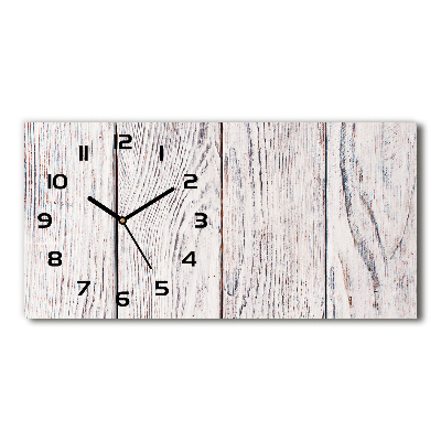 Horloge rectangulaire horizontale Mur en bois