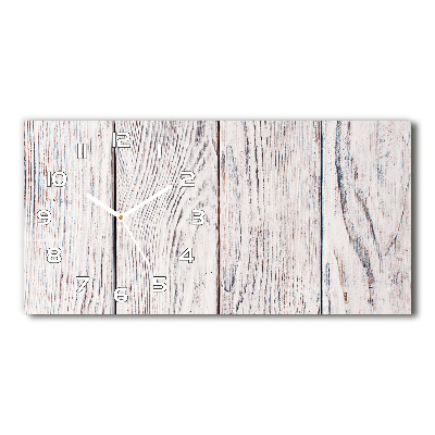 Horloge rectangulaire horizontale Mur en bois