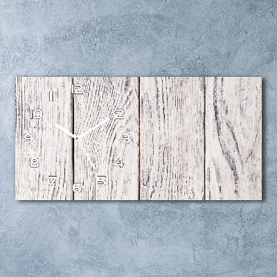 Horloge rectangulaire horizontale Mur en bois