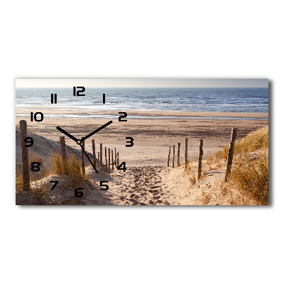 Horloge horizontale en verre Dunes côtières