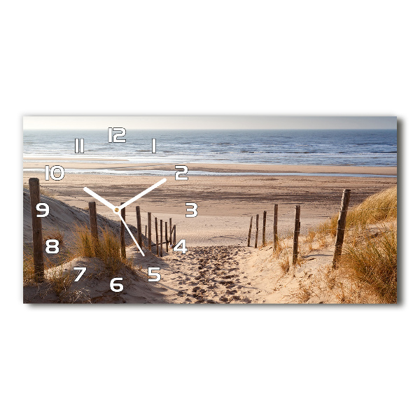Horloge horizontale en verre Dunes côtières