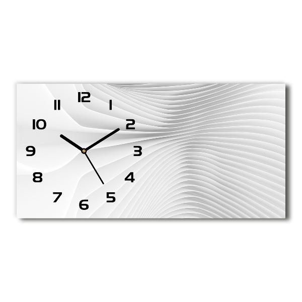 Horloge rectangulaire horizontale Lignes abstraites