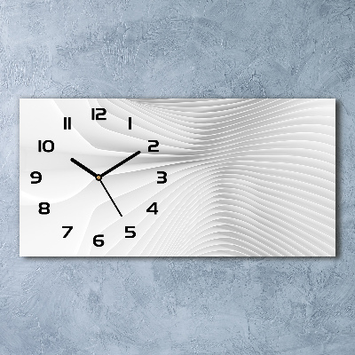 Horloge rectangulaire horizontale Lignes abstraites