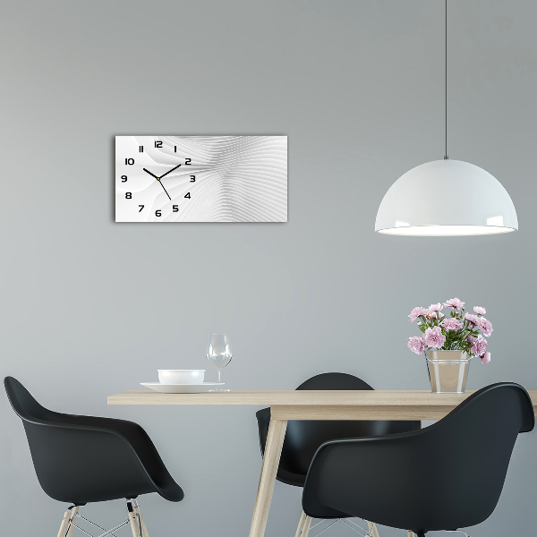 Horloge rectangulaire horizontale Lignes abstraites