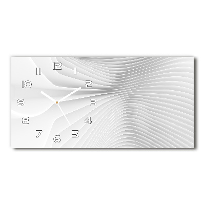 Horloge rectangulaire horizontale Lignes abstraites