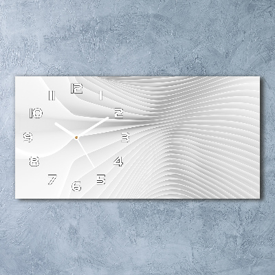 Horloge rectangulaire horizontale Lignes abstraites