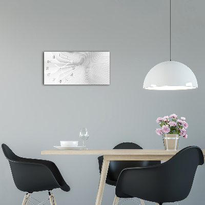 Horloge rectangulaire horizontale Lignes abstraites