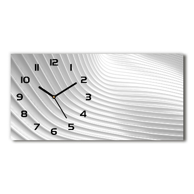 Horloge murale horizontale Lignes abstraites