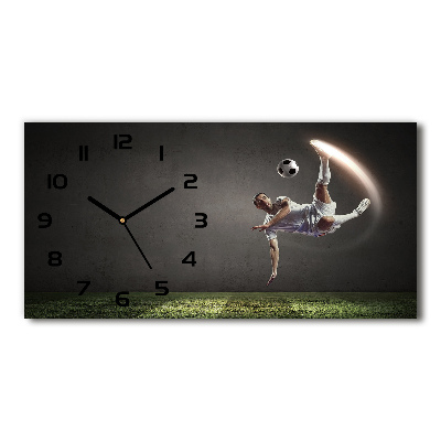Horloge horizontale Joueur de football