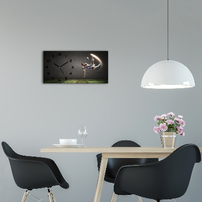 Horloge horizontale Joueur de football