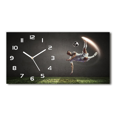 Horloge horizontale Joueur de football