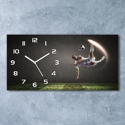 Horloge horizontale Joueur de football