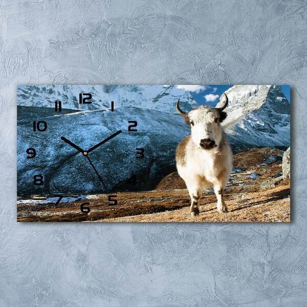 Horloge rectangulaire horizontale Comme une montagne commune