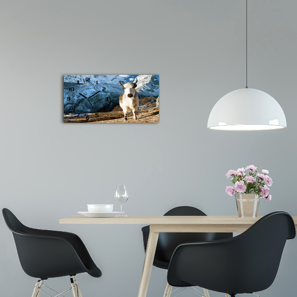Horloge rectangulaire horizontale Comme une montagne commune