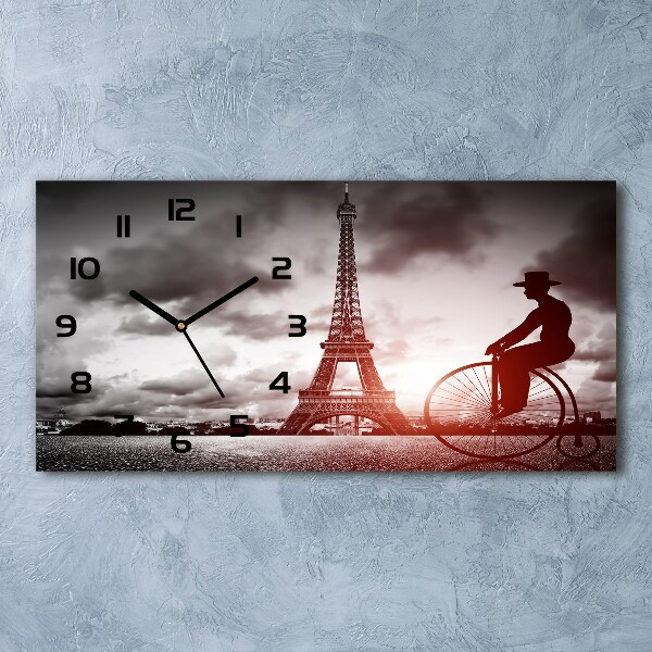 Horloge horizontale Tour Eiffel Paris