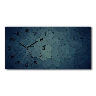 Horloge horizontale en verre Abstraction