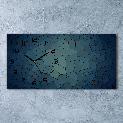 Horloge horizontale en verre Abstraction