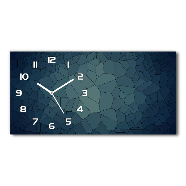 Horloge horizontale en verre Abstraction