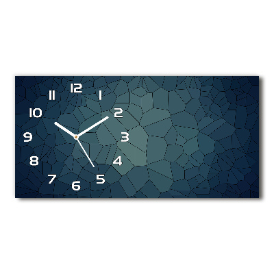 Horloge horizontale en verre Abstraction