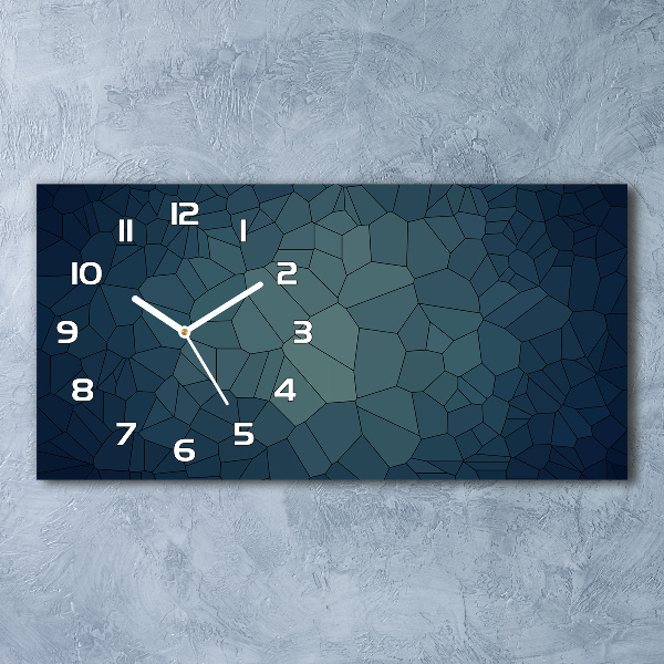 Horloge horizontale en verre Abstraction