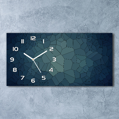 Horloge horizontale en verre Abstraction