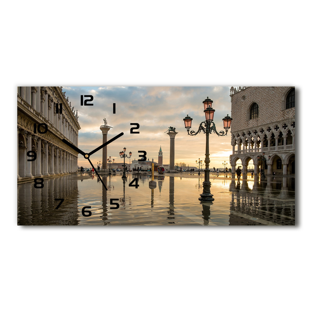 Horloge murale horizontale Venise Italie