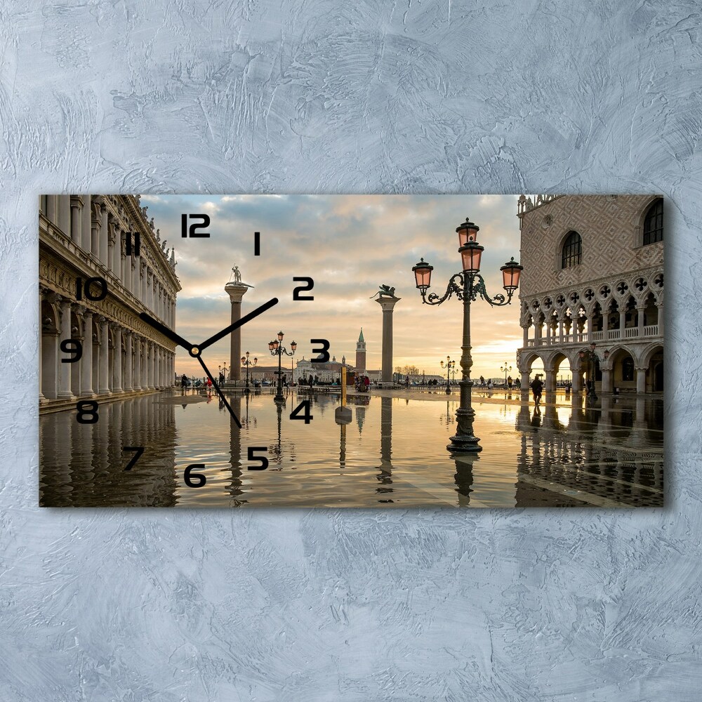 Horloge murale horizontale Venise Italie