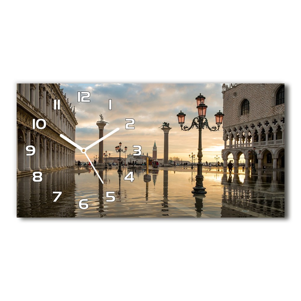 Horloge murale horizontale Venise Italie