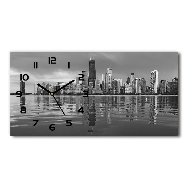 Horloge horizontale en verre Chicago (New York)