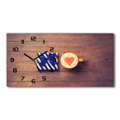 Horloge horizontale Café et cadeau
