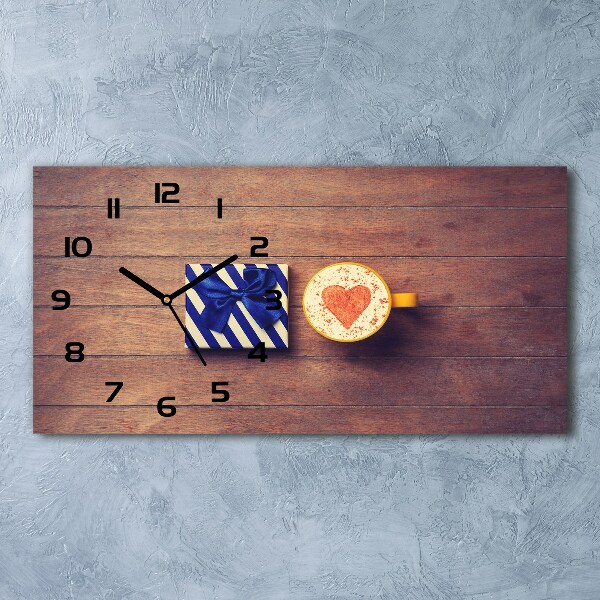 Horloge horizontale Café et cadeau