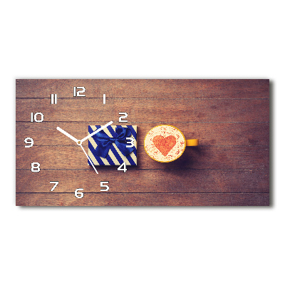 Horloge horizontale Café et cadeau