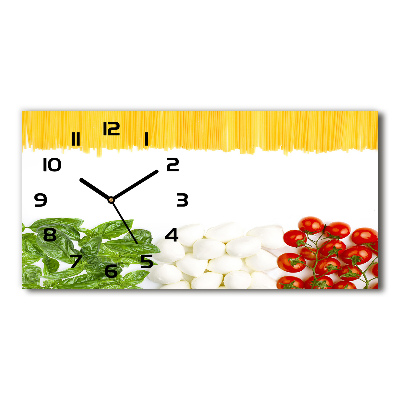 Horloge murale horizontale Drapeau italien