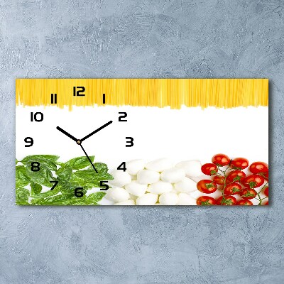 Horloge murale horizontale Drapeau italien