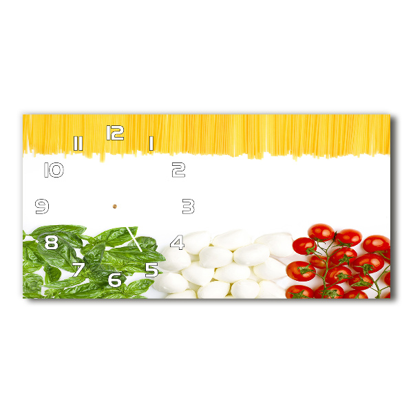 Horloge murale horizontale Drapeau italien