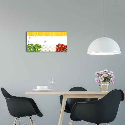 Horloge murale horizontale Drapeau italien