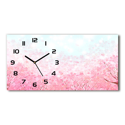 Horloge horizontale Fleurs de cerisier