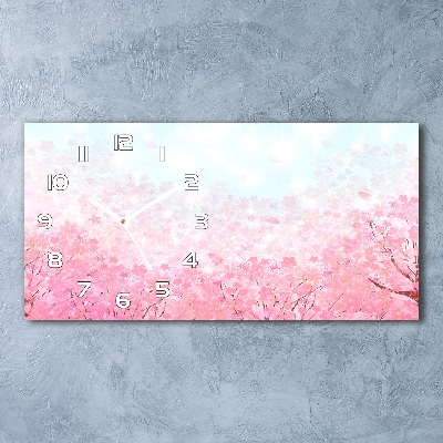 Horloge horizontale Fleurs de cerisier