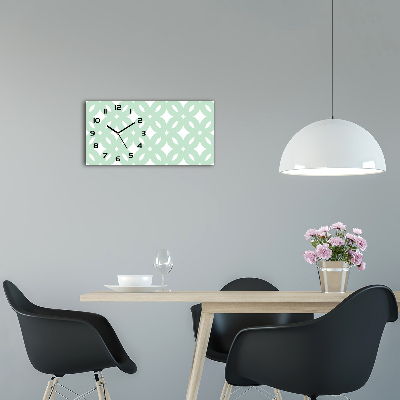 Horloge murale horizontale Géométrie artistique